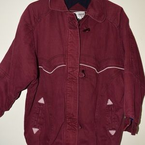 Burgundy Western Style Jacket